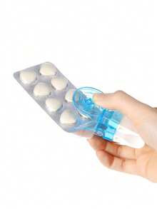 1-5 件便携式药丸取药器、带药盒的取药器、泡罩包装药丸弹出器、便携式药丸取药器、药丸开启器、家用小工具、药片、药丸辅助工具新设计药丸分配器，非常适合美甲人士和关节炎患者（也以 10、15、20 件出售） - 彩色 - 查看 7