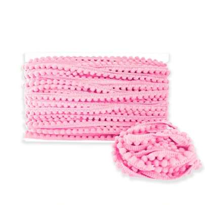 10 Metros Pom Pom Fita Grelot Artesanato 10mm Poliéster