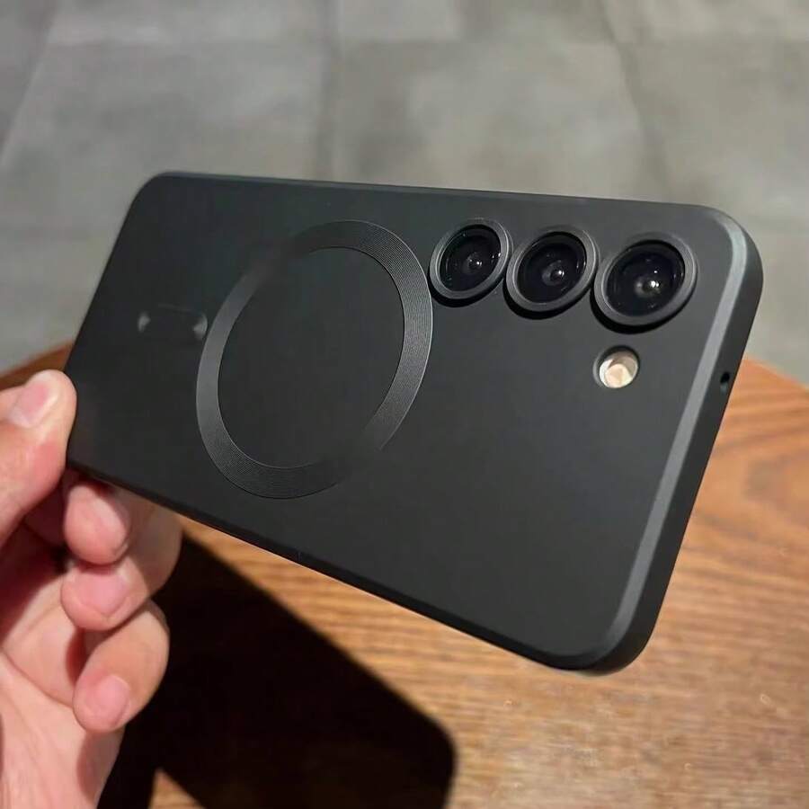 Funda magnética de TPU para Galaxy A16/A36/A26/A56/A15/A35/A55 5G, cubierta resistente al agua, a los golpes, a las caídas y a los arañazos - Negro - Ver 1