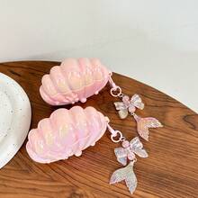 Tương thích với dòng Apple Air, Series và Series, ốp bảo vệ mạ điện màu tím và hồng cho tai nghe, phù hợp với Air 1/2/3/4/Pro/Pro 2, 5i/6i/SE2/SE3/Pro3/Pro4 và Galaxy Buds 3/Buds 3 Pro, được thiết kế dành cho nữ. - Nhiều màu - Xem 7