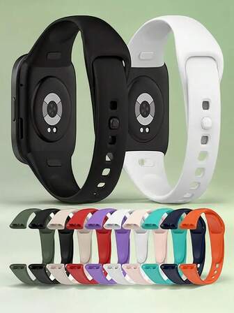 适用于 Redmi Watch 3 Active 智能手表的硅胶表带，适用于 Redmi Watch 3 Lite 表带的运动替换手环腕带