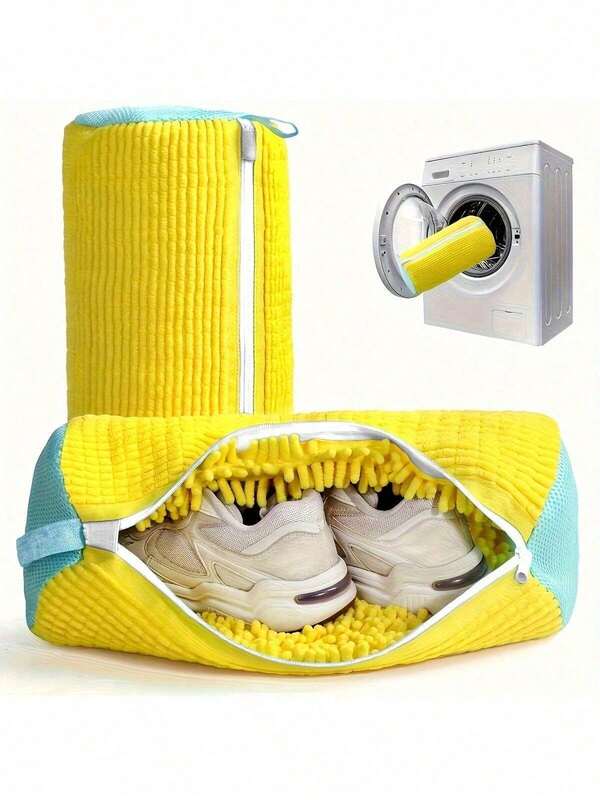 1 Bolsa de lavandería para zapatos, bolsa de limpieza de zapatos, bolsa de lavandería con cremallera lateral, bolsa de lavado de zapatos deportivos, bolsa de lavandería reutilizable, hecha de material duradero de dragón, adecuada para todos los tamaños de zapatos, especialmente adecuada para la limpieza después del gimnasio