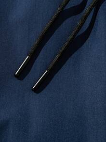 Men's Outdoor Trekking, Fishing, Camping, Mountain Climbing, Fitness, Running, And Casual Fashion Workwear Zipper Large-Pocket Elastic Waistband Slant-Pocket Straight-Leg Gray Pants - Royal Blue - View 7