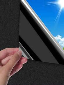 1卷装，宽度可选30/45/60/90厘米，静电吸附式全遮光窗膜，保护隐私，遮光隔热，黑色窗帘，100%遮光，无需胶水 - 彩色 - 查看 6