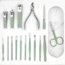 Professional Manicure And Pedicure Set, Stainless Steel Nail Clippers Set, Face, Nail And Toe Trimming Tools, Household Supplies.