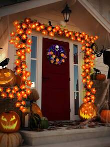 1 件枫叶 LED 灯串 - 温暖的秋日氛围装饰，适合感恩节、万圣节、情人节和家居装饰。电池供电的 PVC 灯串营造节日氛围，可用作感恩节装饰、万圣节彩灯、圣诞节装饰和秋季花环。用我们的感恩节枫叶灯串来庆祝秋天的美丽。这些灯饰采用逼真的秋叶图案，为您的感恩节装饰增添温暖和节日气氛，完美营造舒适温馨的氛围。 - 楓葉燈串 - 查看 10