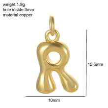 1 Piece Of Gold Gloss 26 Initials A-Z, DIY Pendant Keychain And Bag Accessory, Suitable For Ladies And Girls As A Fashionable Accessory, Gift For School, Graduation Season And Holidays