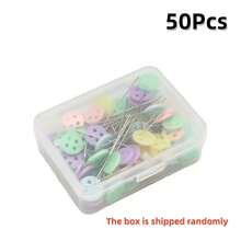 50/100/200 chiếc Ghim định vị, Ghim ngọc trai màu, Ghim trang trí, Ghim may quần áo, Nút, Nơ - Nhiều màu - Xem 17