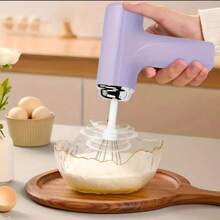 1pc Portable Electric Egg Beater Quick And Detailed Egg Beating, USB Charging, Wireless, Lightweight, Suitable For Home And Professional Baking - Perfect For Creaming, Yolks, Etc., Essential Baking Tools Modern Kitchen Gadget - Multicolor - View 14