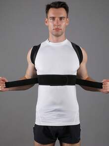 VBOSI (BUY A SIZE UP) Women Men Adjustable Back Support Shoulder Brace Sporty Belt Posture Corrector Gym Accessories