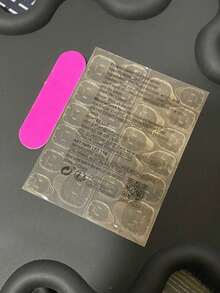 10-Piece Handmade Stiletto Carved Fake Nails, Featuring Luxurious Retro-Style 3D Carved Nail Art. It Integrates Metal Ornament Inlay, 3D Shaping Of Elements Like Flowers And Stars, And Iridescent Nail Surface Craftsmanship - Nhiều màu - Xem 7