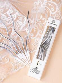 6/12pcs/Box Curved Candles, Birthday Cake Decorations, Party Supplies For Birthday, Halloween, Christmas