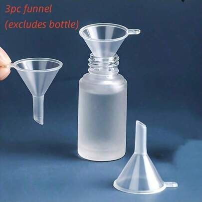 3件/5件/10件/20件/50件液体灌装漏斗，化妆品迷你小直径透明可再填充分配器，化妆乳液香水灌装工具，适用于瓶子，化妆品和实验室用多用途小漏斗