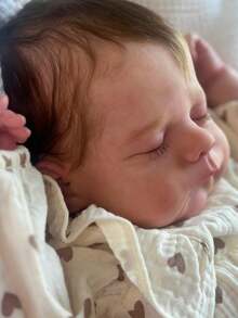 3D Skin With Visible Veins Vinyl Limbs Cloth Body 50 CM Asleep Reborn Baby Doll Toy For Girl Cute Lifelike Baby Newborn Doll Bedtime Toy Handmade Birthday Gift - 睡娃娃 - 查看 4