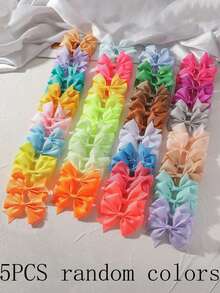 5/20/40个宠物马卡龙蝴蝶结发夹 - 可爱宠物的甜蜜必备单品。柔软有弹性的发夹设计，不会损伤毛发。多种马卡龙色可选。甜美的蝴蝶结造型，非常适合拍照和打卡。非常适合猫咪/小狗日常佩戴或派对造型。