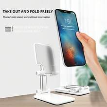 Gros- Support de téléphone de bureau, support ajustable et extensible pour tablette, support pliable multifonctionnel portable et pratique
