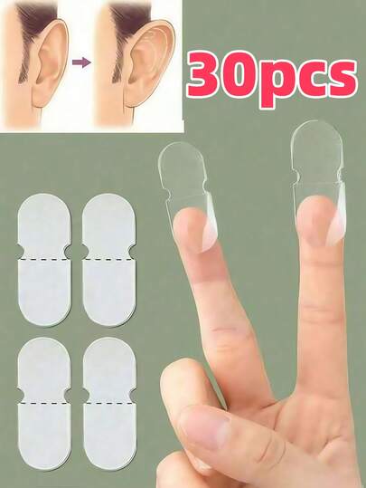 6-240pcs Ear Tapes Corrector, Invisible Ear Lifting Adhesive Tapes, Beauty Ear Stickers, Invisible Ear Clip Corrector, Suitable For Cosplay And Costumes, Comfortable And Secure Ear Lifting Tapes, For Makeup And Beauty, Ear Training Accessories Corrector, For Creating V-Shaped Face.