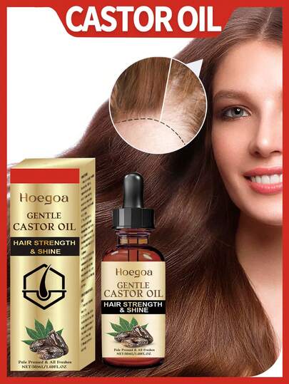 Dầu dưỡng tóc Castor Oil 50ml, giàu dưỡng chất, giúp tóc chắc khỏe, cải thiện tình trạng tóc khô và xơ rối, tăng độ mượt và bóng, giảm xơ rối, thúc đẩy sức khỏe da đầu và sự phát triển của tóc.