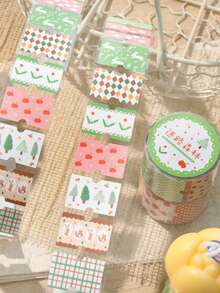 Băng dính Washi họa tiết hoa lấp lánh 2m/cuộn, nhãn dán thẩm mỹ sáng tạo, vật dụng thủ công trang trí cắt dán DIY, quà tặng ngày lễ, văn phòng phẩm học sinh làm sổ lưu niệm cá nhân hóa - Màu xanh lam - Xem 3