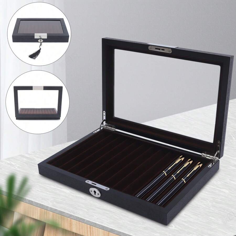 YUNRUX Pencil Storage Boxes - Black - View 1