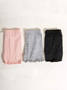 4pcs Girls' Safety Shorts, Lightweight Children's Underwear For Summer