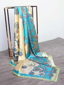 1 pieza Pañuelo de estilo bandana con estampado de anacardo, diadema, accesorio para el cabello