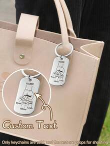 Ayotu Llaveros personalizados con patrón de puño familiar, etiquetas personalizadas para mascotas, colgantes para mochilas, llavero de regalo para maestros para papá, esposo y colegas, regalo del Día del Padre - Multicolor - Ver 9