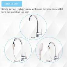 Portable Sink Faucet Sprayer, Handheld Sink Sprayer For Shampoo, Bathing Babies/Pets, Rinsing Vegetables, Flexible Sink Faucet Spray Nozzle With Filter
