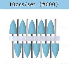 hytoos 3/32英寸硅胶美甲钻头，旋转式指甲边缘清洁抛光器，适用于美甲沙龙美甲 - 彩色 - 查看 12