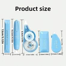 5pcs Ombre Correction Tape Set, Chic & High-Quality School & Office Supplies, Student Correcting Tapes - Multicolor - View 11