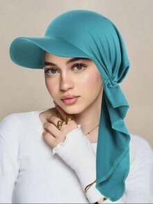 A New Multi-Color Casual And Fashionable Baseball Cap, A Curved Cap, And A Muslim Headscarf Cap - A - View 9