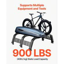 Overland Truck Bed Rack, 49.2-67.9 In Width, Adjustable Overland Bed Cargo Rack With Sidebar, 900 Lbs Static Capacity, Heavy Duty Steel, For Mid-Size Trucks, Compatible With Tacoma/Gladiator JT - 49.2-67.9 Inches - View 4