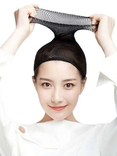 1/5/10pcs New Type Of Elastic Elastic Hair Net Nylon Hair Net Better Wrap Hair Fashion Net Braided Wig Hat Ladies Wig Better Wrap Hair