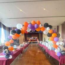 1 Set White Table Balloon Arch Kit,Balloon Arch Stand Frame For Different Table Sizes For Halloween, Christmas, New Year Birthday Graduation Wedding And Party Decoraitons