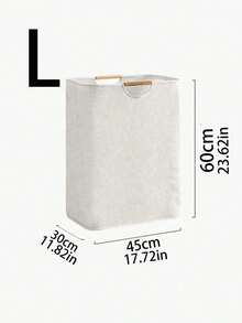 1个带木柄的可折叠洗衣篮，轻便省空间，适用于浴室和洗衣房，是洗衣机旁、衣柜或宿舍收纳的理想之选。可收纳衬衫、T恤、牛仔裤、内衣、毛巾和脏衣服，方便携带，透气设计，速干，是现代家居收纳的理想之选。 - 米色 - 查看 10