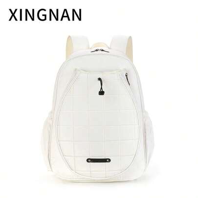 XINGNAN Nova bolsa de tênis, bolsa de badminton de alta qualidade, mochila de tênis feminina estilosa, bolsa de tênis/raquete de cor sólida de grande capacidade para homens e mulheres, bolsa de fitness para esportes ao ar livre