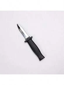 1 peça de faca de plástico retrátil assistida por mola novidade susto brincadeira falsa adereço