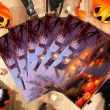 1 pieza/4 piezas/6 piezas Manteles individuales de lino con estampado de elementos de Halloween, decoración del hogar, adecuados para regalos de Halloween, decoración de Halloween, aplicables a la mesa de comedor, para todas las estaciones, manteles de mesa modernos lavables, decoración de habitaciones, manteles individuales, posavasos, manteles de mesa de cocina y comedor, decoración de fiestas interiores/exteriores, decoración del hogar, regalo ideal - Multicolor - Ver 12