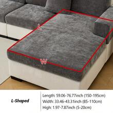 1PC Chenille Skin-Friendly Pet-Friendly Sofa Cover - Stretchable Machine Washable Slipcover For 1/2/3/4-Seater L-Shaped Sectionals, All-Season Non-Slip Multi-Purpose Protector - Multicolor - View 26
