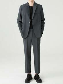 Men Suits - Gris bleu - Voir 5