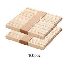 مجموعة قوالب المثلجات 2 قطعة، قوالب ثلج من السيليكون 4 تجاويف لصنع الكعك المثلجة البيضاوي الشكل مع 50 عيدان خشبية لصنع المثلجات DIY، شفاف