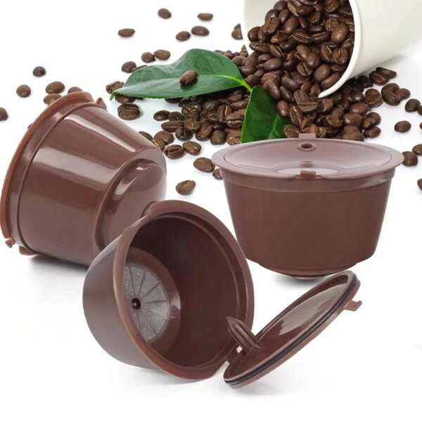 3pcs/Set Cápsulas de Café Recargables Cápsulas Reutilizables Cápsulas Gusto Recarga 200 Veces FJMA
