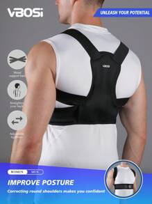 VBOSI (BUY A SIZE UP) Women Men Adjustable Back Support Shoulder Brace Sporty Belt Posture Corrector Gym Accessories