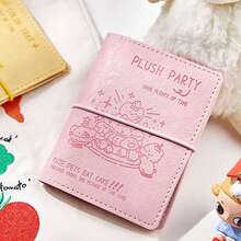 1 Planejador de folhas soltas M5, prato de pelúcia colorido, planejador com padrão de desenho animado, livro de adesivos decorativos faça você mesmo, adequado para cenários de criação de planejadores