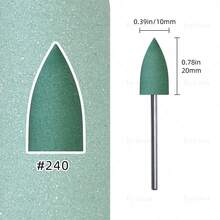 hytoos 3/32英寸硅胶美甲钻头，旋转式指甲边缘清洁抛光器，适用于美甲沙龙美甲 - 彩色 - 查看 6