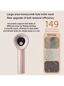 PHILIPS Tondeuse anti-peluches GCA2200/40, élimination des peluches haute efficacité, filet à vêtements en nid d'abeille micro-arc, coupe haute fréquence à 6 lames, réglage à trois vitesses, contrôle intelligent de la vitesse, batterie longue durée, rose - Rose bonbon - Voir 2