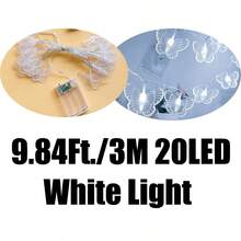 1 件蝴蝶灯串 1.5/3M 10/20 LED 复古风格蝴蝶仙女灯，电池供电圣诞树花园婚礼派对节日装饰灯和家居装饰，室内墙壁装饰蝴蝶灯