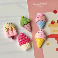 5pcs/Set Refrigerator Magnets - Fridge Magnets - Decorative Accessories For Office, Kitchen And Storage Cabinets - Creative Decor - Home Decor - Holiday Gifts - Office Supplies - Multi-Scene Use - Multicolor - View 1