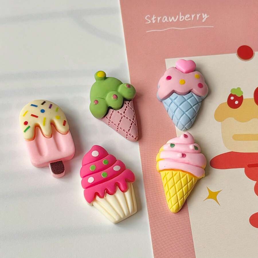 5pcs/Set Refrigerator Magnets - Fridge Magnets - Decorative Accessories For Office, Kitchen And Storage Cabinets - Creative Decor - Home Decor - Holiday Gifts - Office Supplies - Multi-Scene Use - Multicolor - View 1