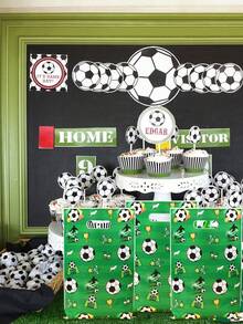 10/25/50pcs Football Gift Packaging Bags/Candy Bags, Football Party Gift Bags, Football Theme Gift Bags, Football Gifts, Football Birthday Gift Packaging, Birthday Decorations, Party Favor Packaging Supplies, Baby Shower Gifts - Football - View 5